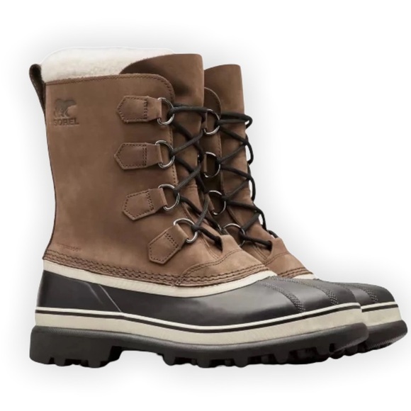 Sorel Men's CARIBOUT™ Waterproof Winter Snow Boots Bruno MSRP $200 *NEW* - Picture 1 of 9